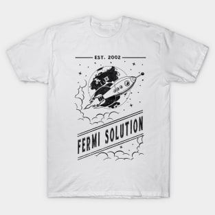 The Fermi Solution (black monochrome) T-Shirt